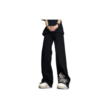 PAINT STAIN Jeans Unisex Black