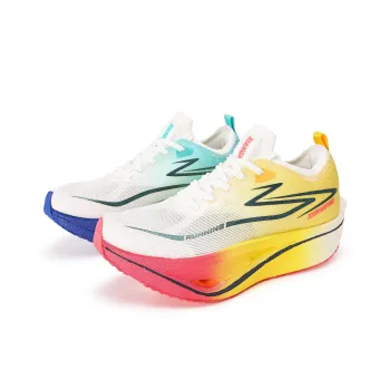 Xiangpao Low-Top Running Shoes Unisex Mismatched Color-Pale Yellow And Cyan
