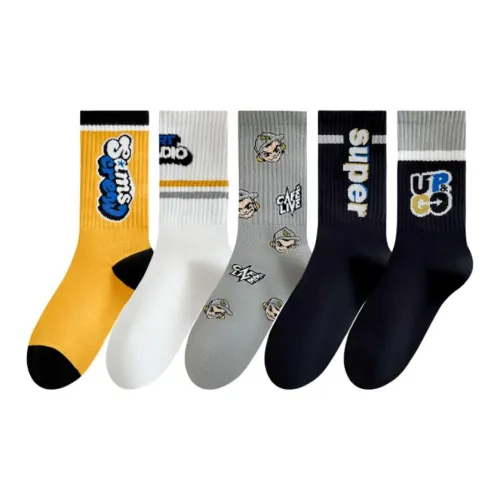 ROBINHOOD Mid Calf Socks Men's 5 Pack