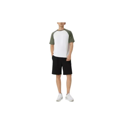 DECATHLON DOMYOS T Shirt Men's Snow/Khaki Green
