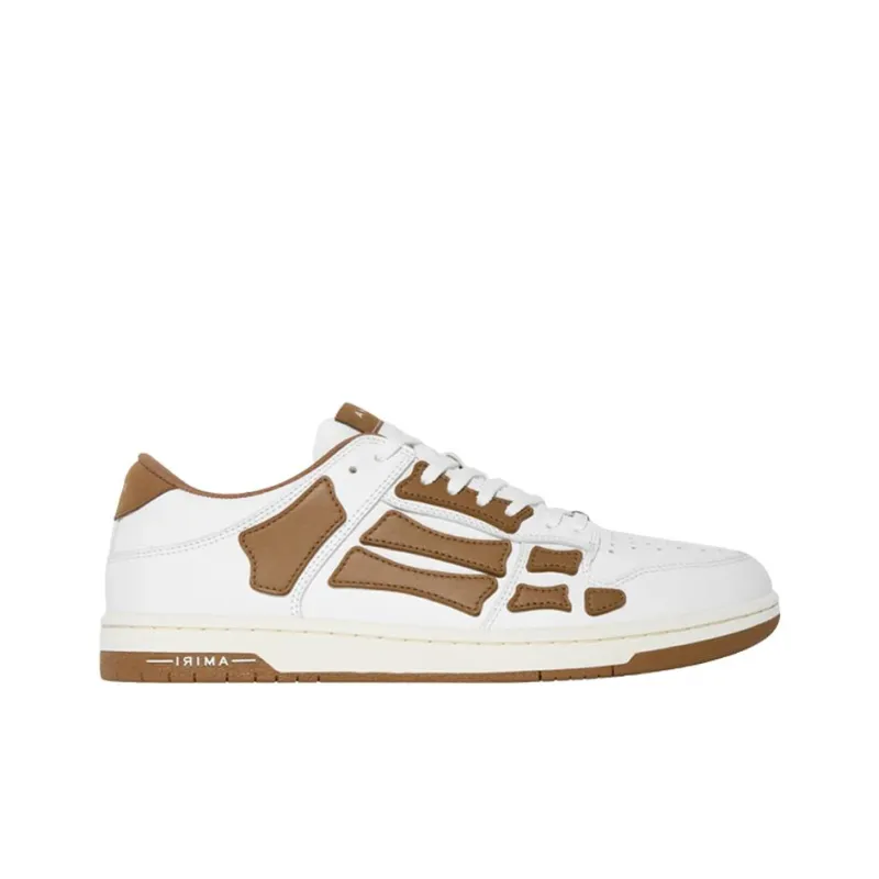 AMIRI Skel Top Low 'White Brown'-1