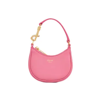 CELINE Smooth Cow Leather Handbag, Coin Purse, Handbag Extra Small Women's Vibrant Pink