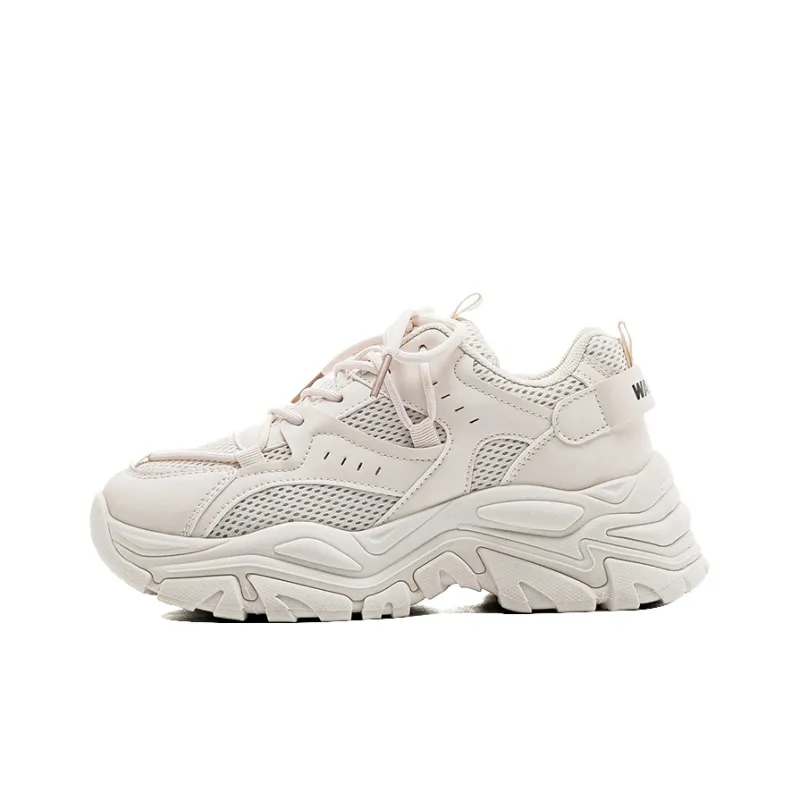 Warrior Shock Absorbers Slip Resistant, Abrasion Resistant, Breathable Low Top Chunky Sneakers Women's-0