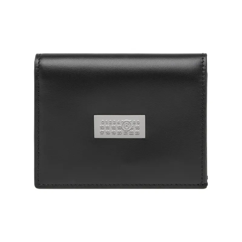 MM6 Maison Margiela Numeric Plaque Bifold Wallet-0