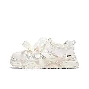 Yalu Chunky Sneakers Men Low Top Beige/Black