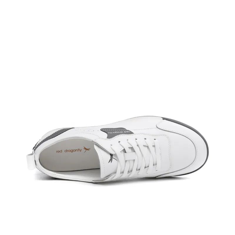 RED DRAGONFLY Athletic Shoes White Sneakers Abrasion Resistant Low Top Color Blocking Flat Casual Shoes Men's-9