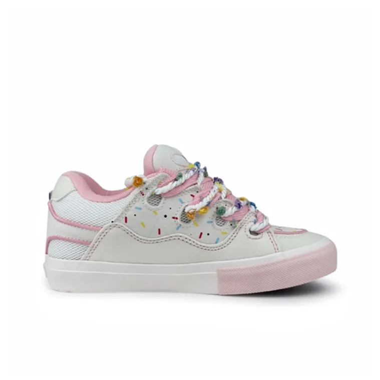 ABCYLM Slip Resistant Cushioning, Impact Resistance, Quick Dry, Wear Resistant Low Top Skateboard Shoes Women's Pink-3