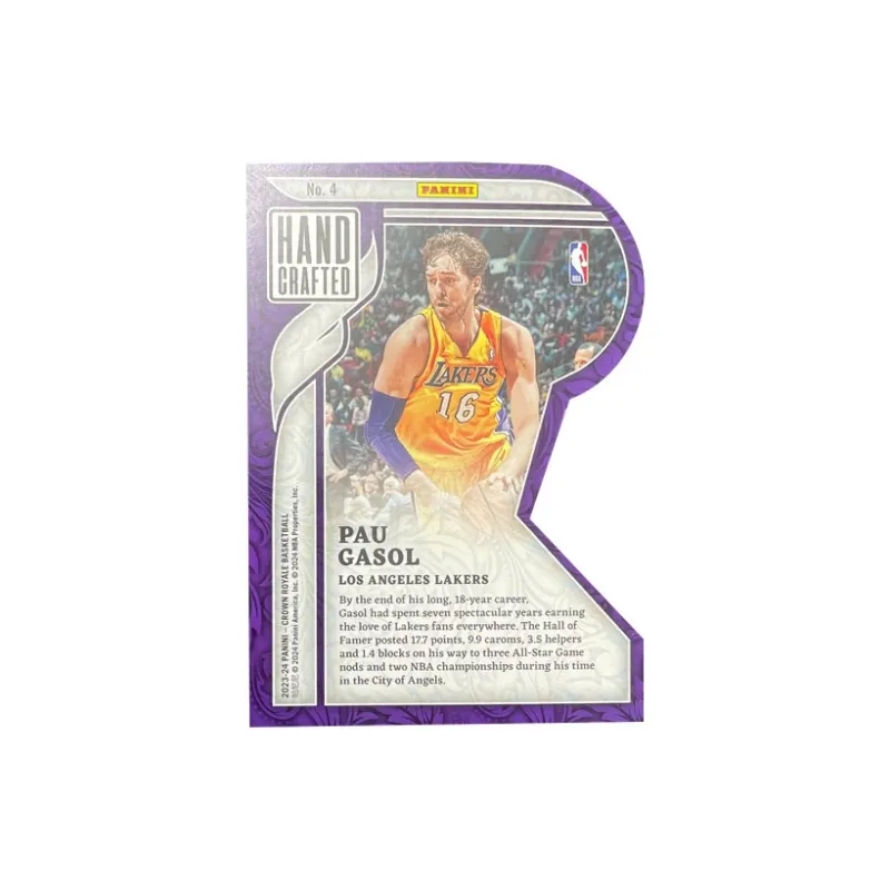 PANINI 2023 24 Crown Lakers Paul Gasol 08/99 Champion Moment Teca Player Card Access Pass Sports Cards 1 Pc-1