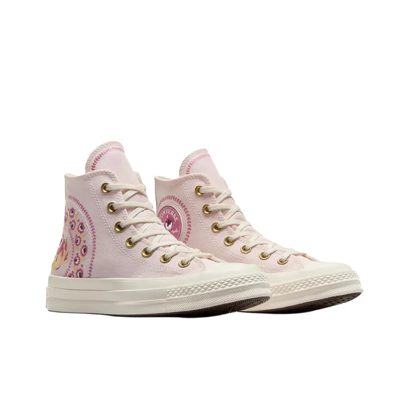 Converse Women's Chuck 70 High 'Embroidered Florals Blush Hush Pink' Women's-1