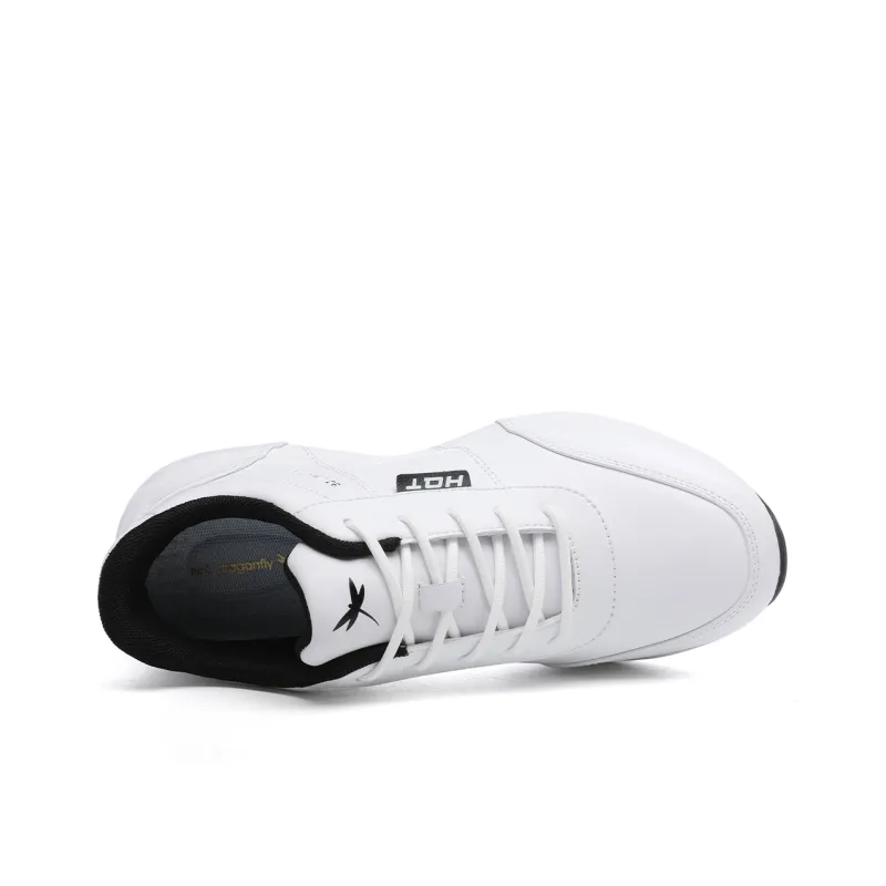 RED DRAGONFLY Platform Wear Resistant Height Increasing Low Top Slip on Athletic Shoes White Sneakers Men's-4
