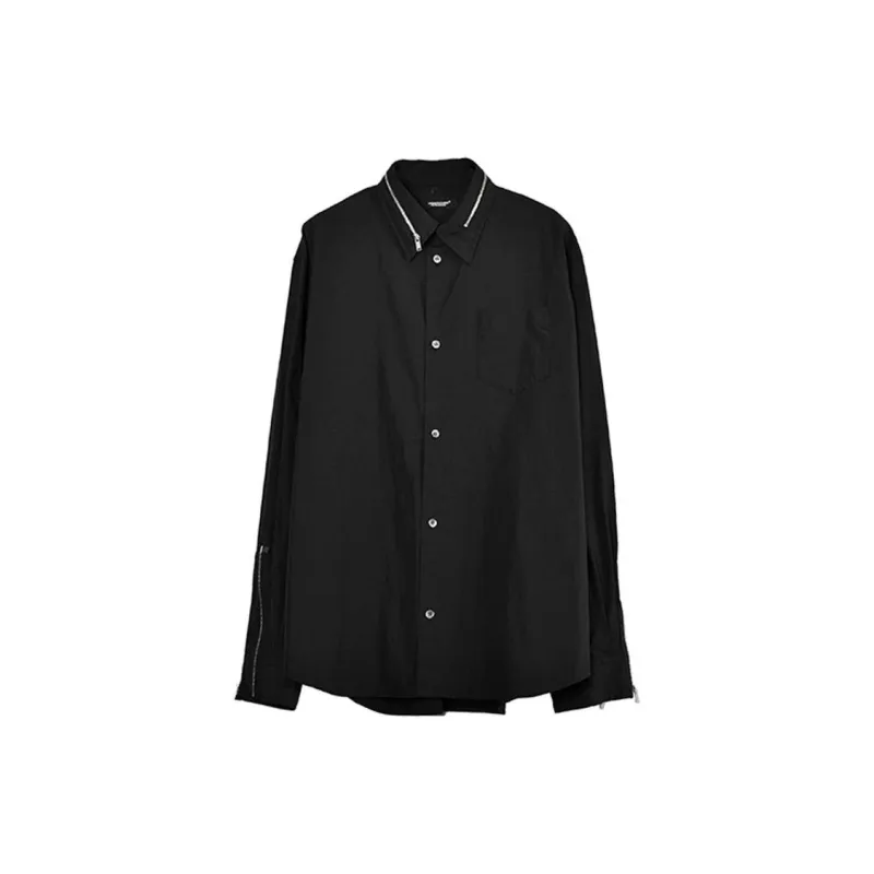 UNDERCOVER Zip detailing Cotton Shirt-2
