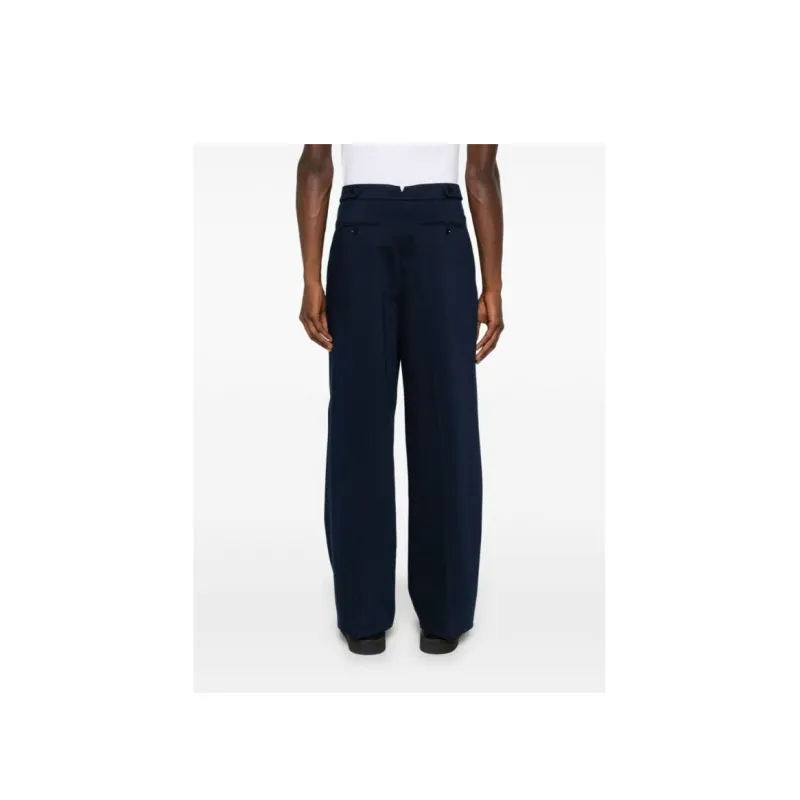 AMIPARIS Pleated Straight Leg Trousers-2