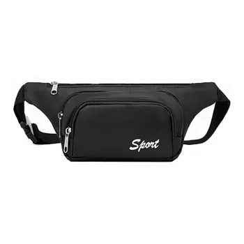 Yalu Fabric Crossbody Bag Small Size Unisex Black/Camouflage
