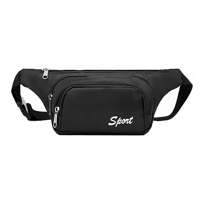 Yalu Fabric Crossbody Bag Small Size Unisex Black/Camouflage-0