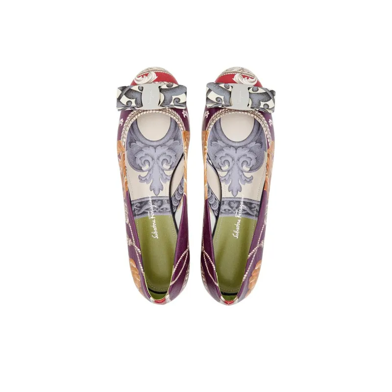 FERRAGAMO Varina Casual Single Shoes Women's Purple-2