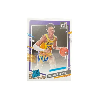 PANINI 2023 24 Durex Lakers Maxwell Lewis Levi Rookie RC Signature Card Star Card Pass Sports Cards 1 Pc