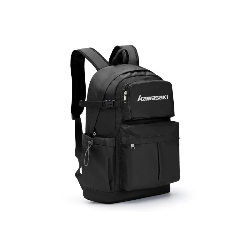 Kawasaki Fabric Backpack Unisex Black/Ecru/Khaki/Dark Blue-2