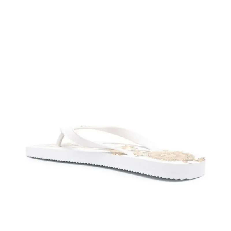 VERSACE Rubber Sole Quick Dry Flip Flops Women's Yellow-3