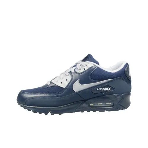 Nike Air Max 90 Running Shoes Men Low-Top Blue Gray