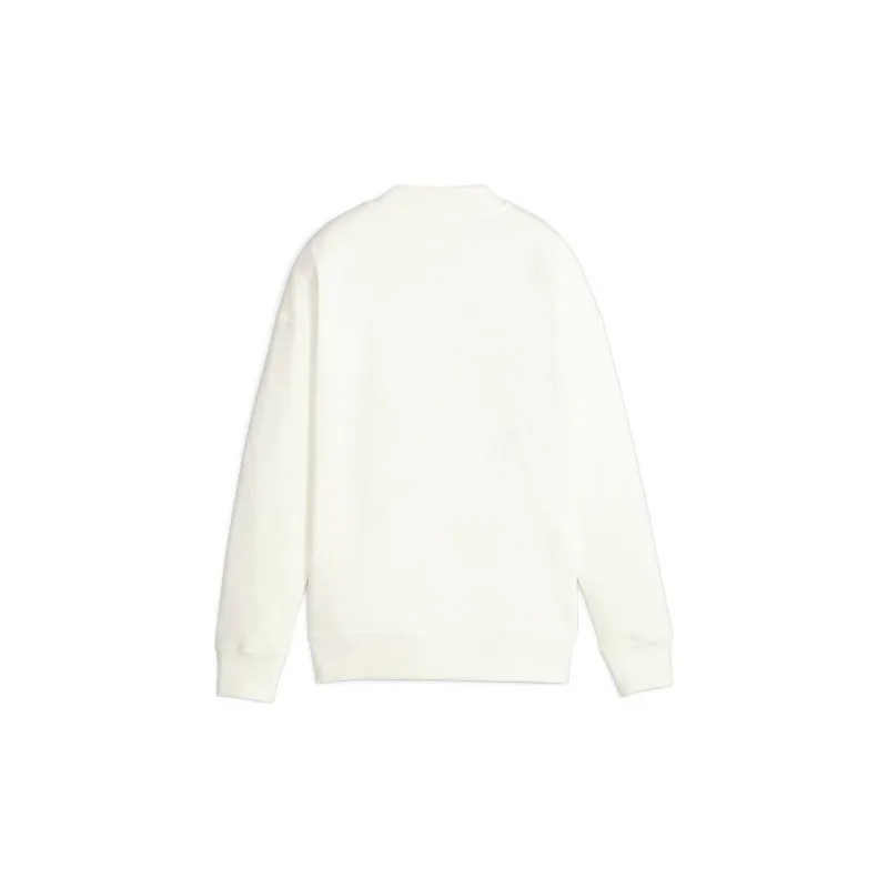 PUMA TEAM Crew Fleece Sweatshirt Women's White-1