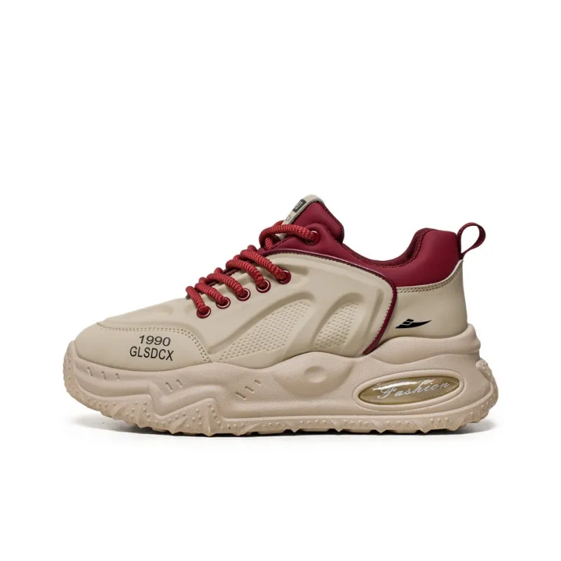 Kuding Slip-Resistant Low-Top Chunky Sneakers Men's-4