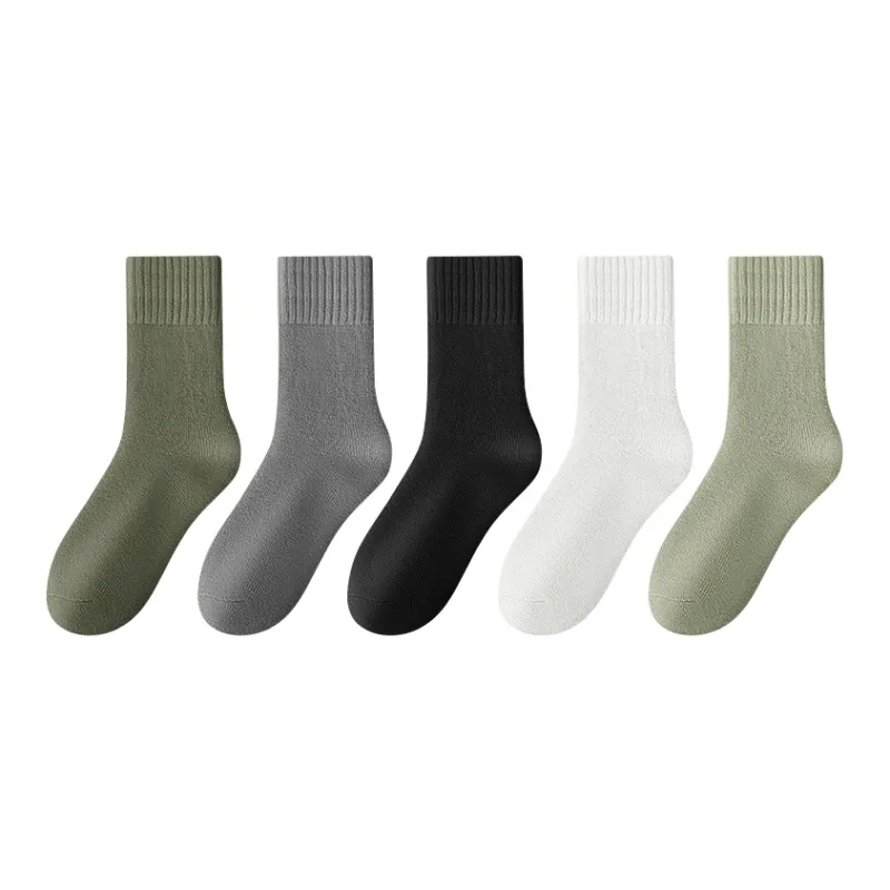 MIIOW Mid Calf Socks Men's 5 Pack-10