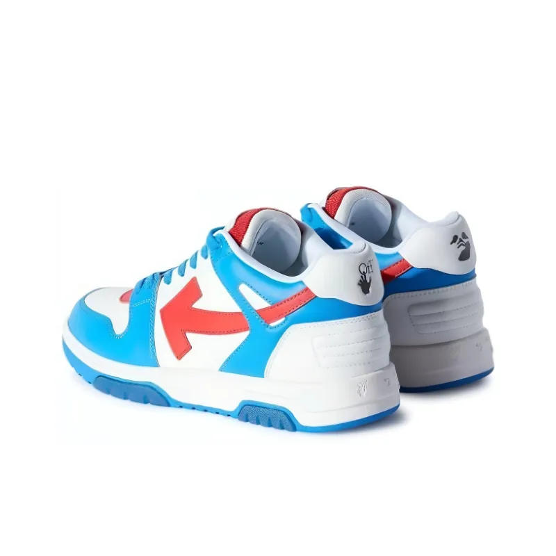OFF WHITE Out Of Office Ooo Low Tops White Arctic Blue Red-4