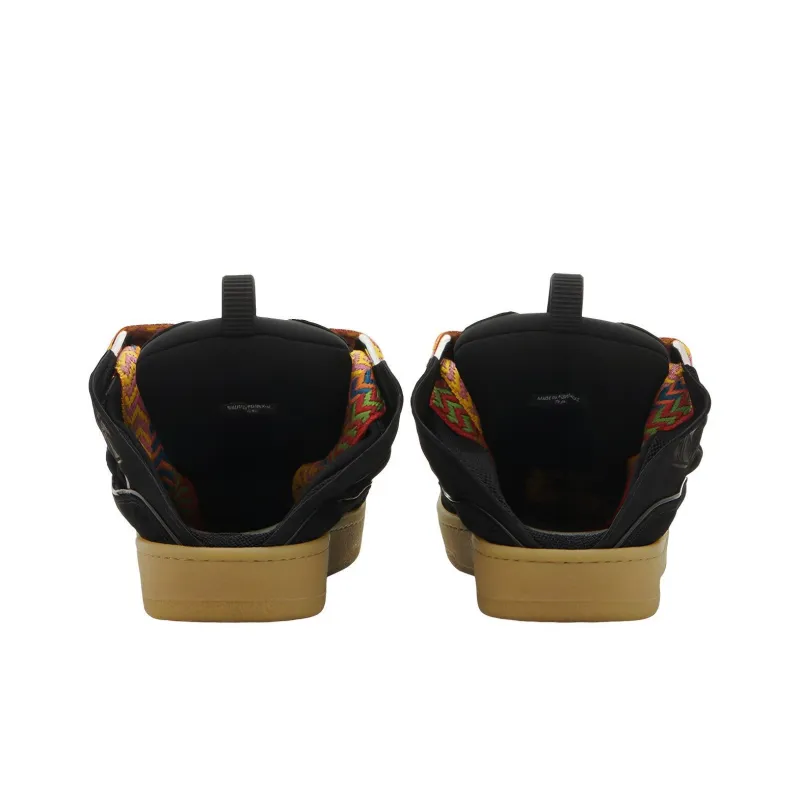 Lanvin Curb Closed Toe Slippers Men's Black-4