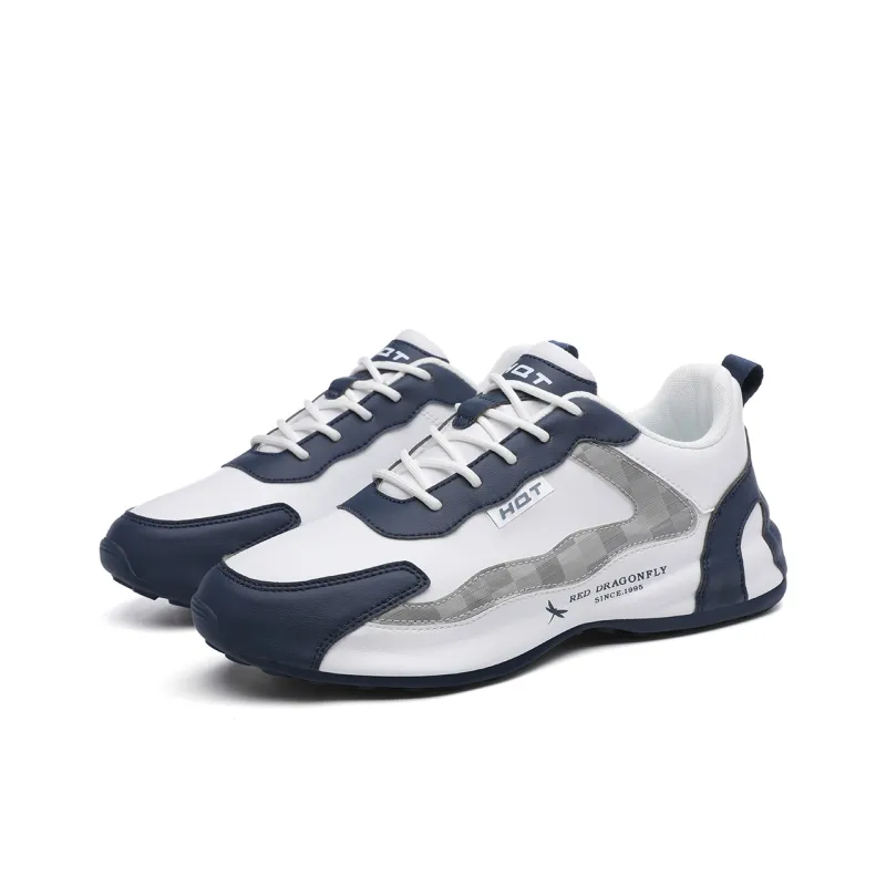 RED DRAGONFLY Height Increasing Abrasion Resistant Low Top Sole Protected Athletic Shoes Men's-5
