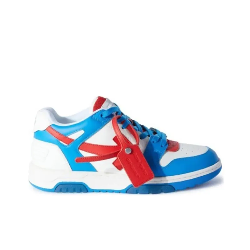 OFF WHITE Out Of Office Ooo Low Tops White Arctic Blue Red-1