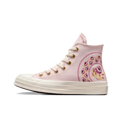 Converse Chuck 70  Women's  High 'Embroidered Florals - Blush Hush Pink'