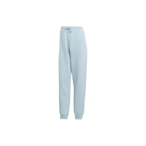 Adidas Knitted Sweatpants Women's Light Blue