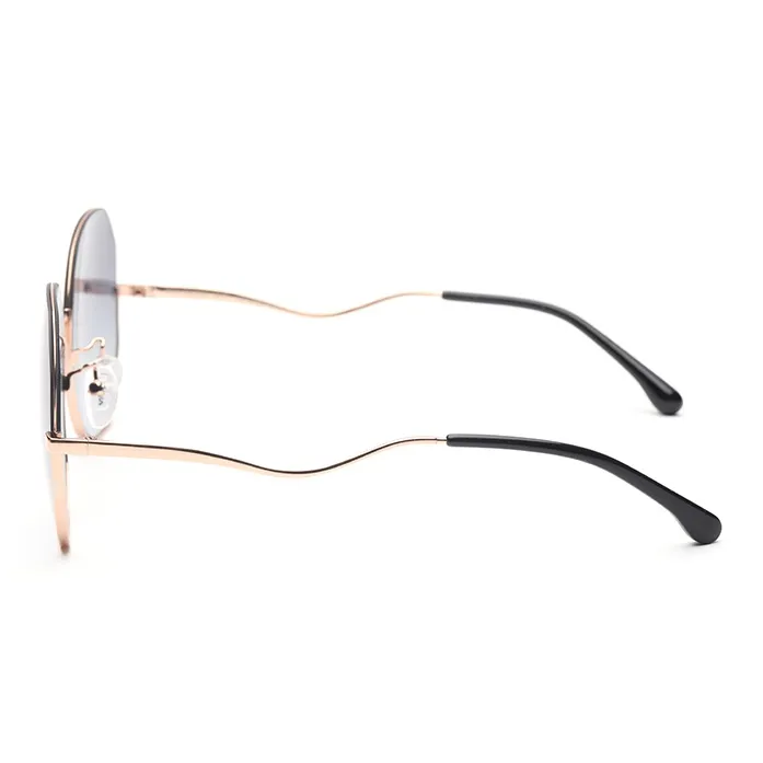 OYEA Nylon Japanese Gold Irregular Shape Sunglasses Women's-8