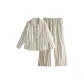 Light Apricot Vertical Stripes