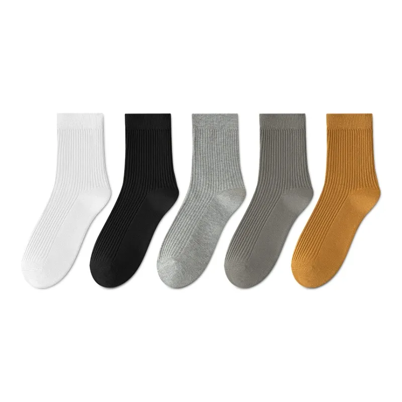 MIIOW Mid Calf Socks Men's 5 Pack-15