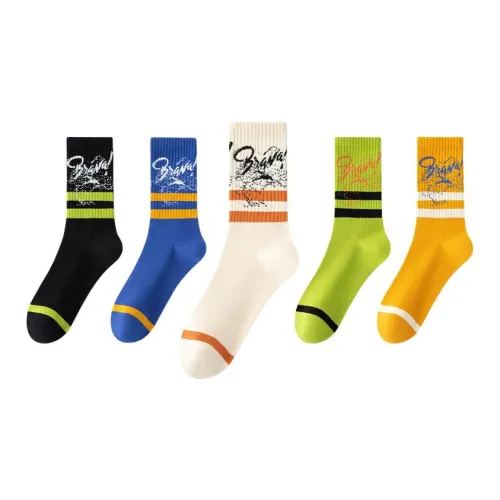 ROBINHOOD Mid Calf Socks Men's 5 Pack