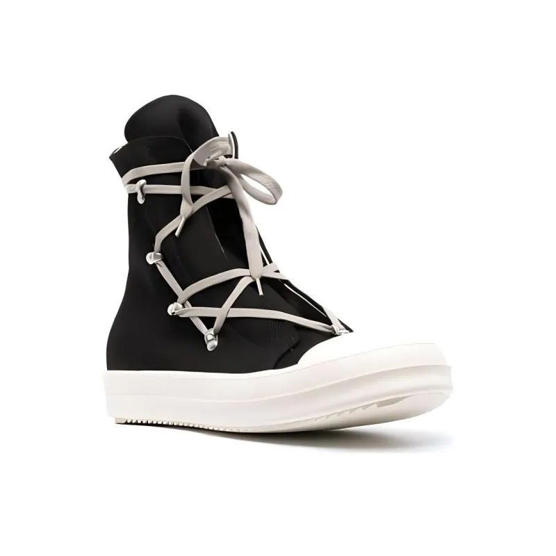 Rick Owens DRKSHDW Strobe Cotton Denim Hexa High Black Milk Women's-2