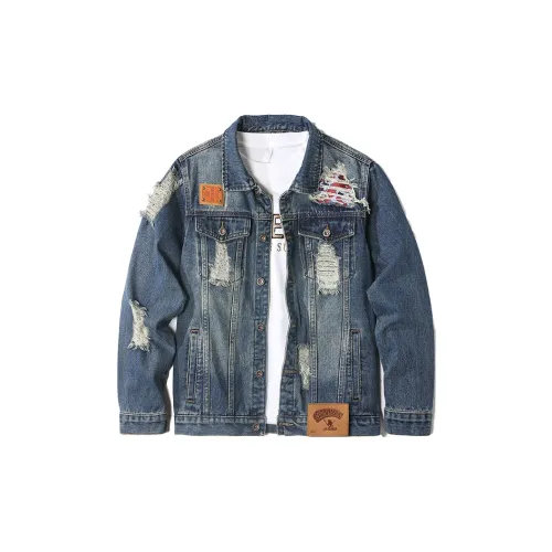 SANTASTIC Denim Jackets Men Blue