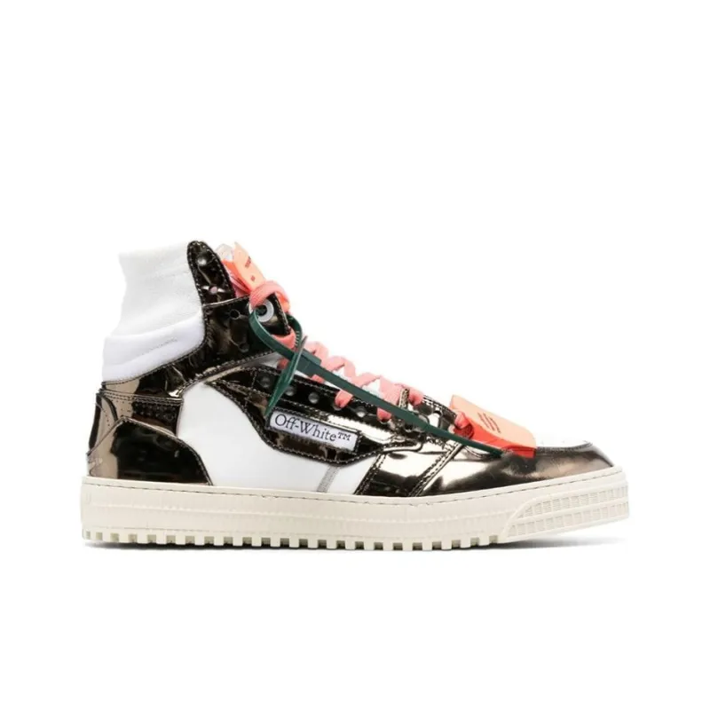 OFF WHITE 3.0 Off Court High Top Sneakers White Gunmetal-1