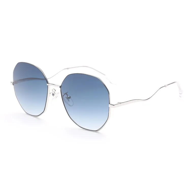OYEA Nylon Japanese Gold Irregular Shape Sunglasses Women's-10