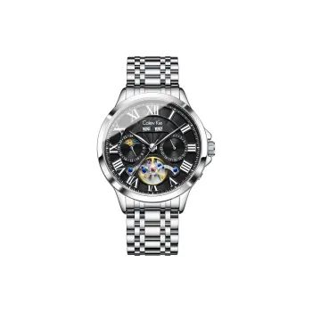 Colev Kie Automatic Mechanical Movement Steel Strap Men's Watches Black Dial