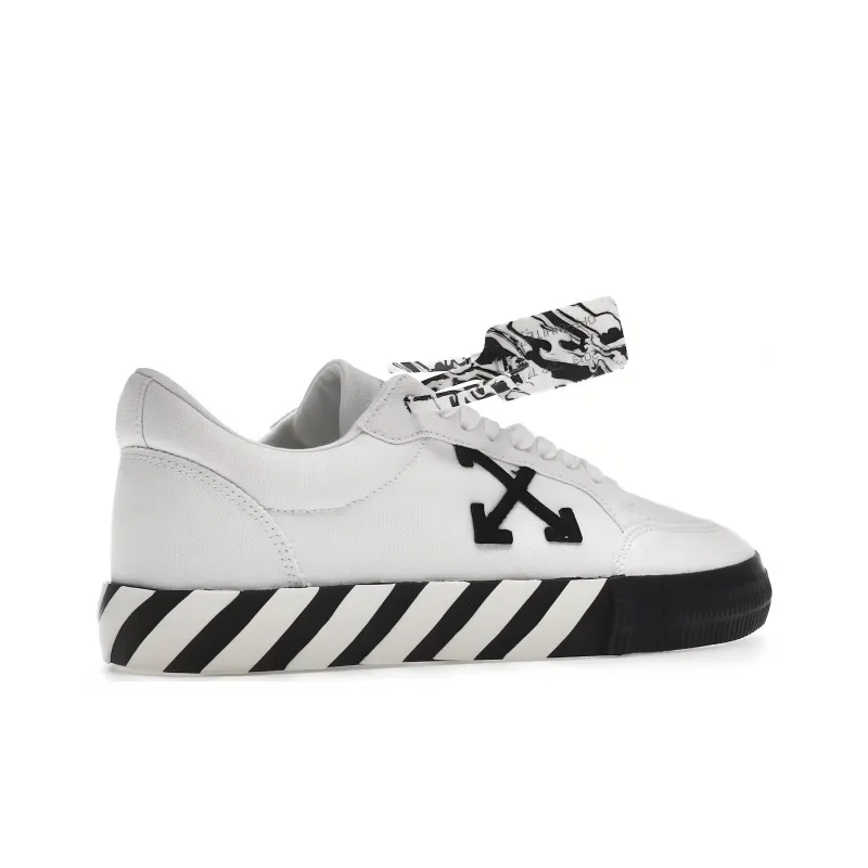 OFF WHITE Vulcanized Low Canvas White Black-4