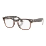 Warm Beige Frame+Transparent/Melon Red Lens