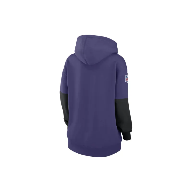 Nike Baltimore Ravens Sideline Essential Women's Nike Nfl Pullover Hoodie-1