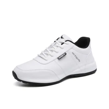 RED DRAGONFLY Platform Wear Resistant Height Increasing Low Top Slip on Athletic Shoes White Sneakers Men's