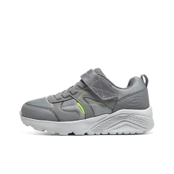 Skechers Uno Breathable Low Top Kids Lifestyle Shoes Charcoal Gray Teenagers