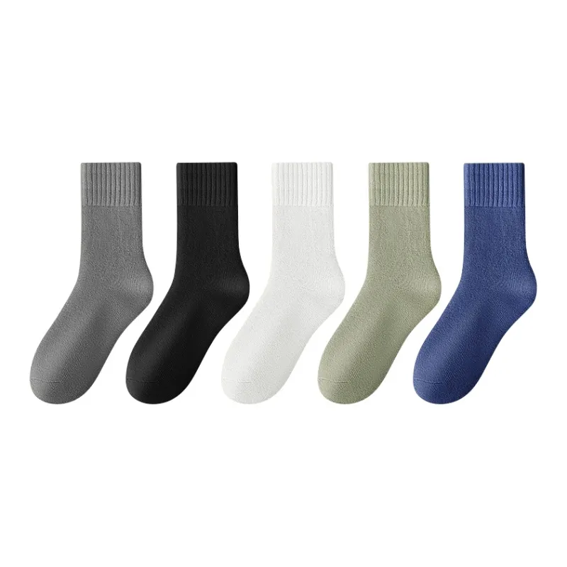 MIIOW Mid Calf Socks Men's 5 Pack-11