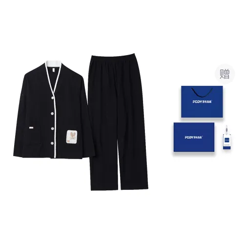 Floating Light Islands Pajama Set Women's Box Black