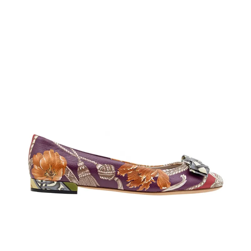 FERRAGAMO Varina Casual Single Shoes Women's Purple-1