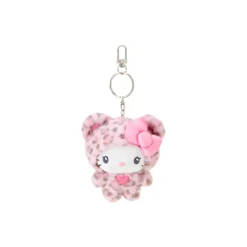 Sanrio Hello Kitty Pink Leopard Print Dolls Plush Pendant 14cm Height